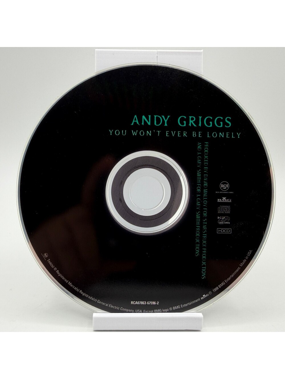 Andy Griggs - You Won't Ever Be Lonely (Released) - Audio CD - Folk * Disc Only